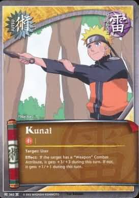 Kunai - J-362 - Common
Naruto: Approaching Wind