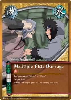 Multiple Fists Barrage - J-239 - Common Naruto: Battle of Destiny