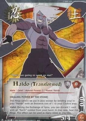 Haido (Transformed) - us100 - Rare Naruto: Lineage of the Legends Foil