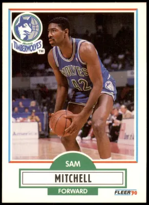 Sam Mitchell #114 1990-91 Fleer