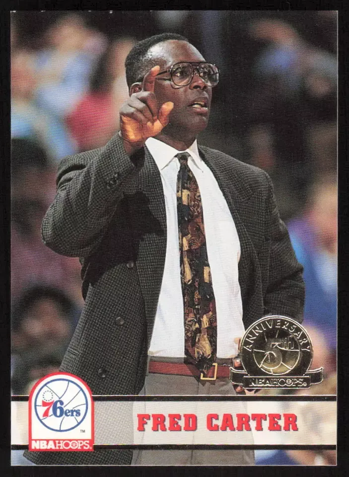 1993-94 Hoops Fifth Anniversary Gold Fred Carter #249 Philadelphia 76ers