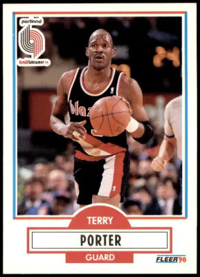 Terry Porter #158 1990-91 Fleer