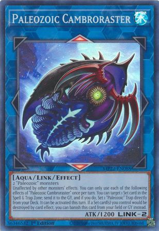 Paleozoic Cambroraster - MP22-EN088 - Super Rare 1st Edition 2022 Mega-Tin: Pharaoh&#39;s Gods 1st Edition Singles