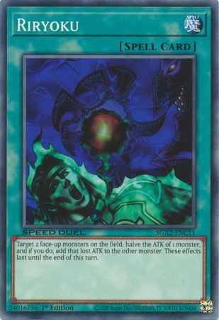 Riryoku - SGX2-ENC11 - Common 1st Edition
Speed Duel GX: Midterm Paradox Box Singles