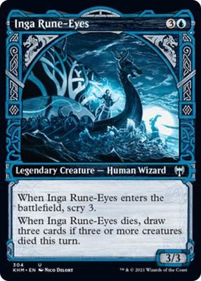 Inga Rune-Eyes 304 - Showcase Kaldheim Collector Booster Singles (Español)