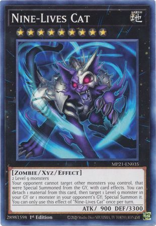 Nine-Lives Cat - MP21-EN035 - Common 1st Edition
2021 Mega-Tin: Ancient Battles 1st Edition Singles -español-