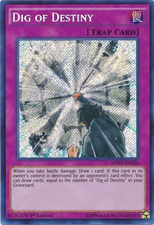 Dig of Destiny - MVP1-ENS22 - Secret Rare 1st Edition The Dark Side of Dimensions Movie Pack: Secret Edition Singles