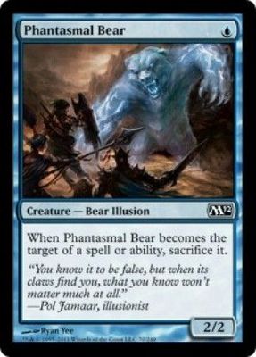 Phantasmal Bear 70/249 -  Magic 2012 (M12) Singles