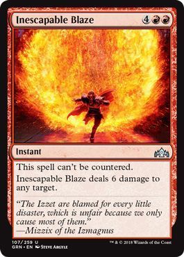 Inescapable Blaze 107/259 - Guilds of Ravnica Singles