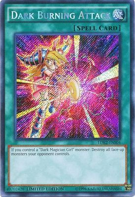 SJ Dark Burning Attack - LDK2-ENS04 - Secret Rare Limited Edition Legendary Decks II - Promo