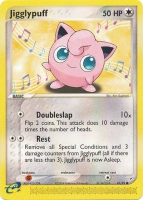 Jigglypuff - 41/95 - Common
Ex Team Magma vs. Team Aqua Singles