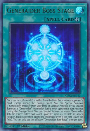 Generaider Boss Stage - GFP2-EN163 - Ultra Rare 1st Edition Ghosts From The Past: The 2nd Haunting 1st Edition Singles