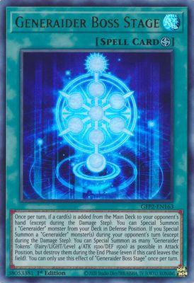 Generaider Boss Stage - GFP2-EN163 - Ultra Rare 1st Edition Ghosts From The Past: The 2nd Haunting 1st Edition Singles