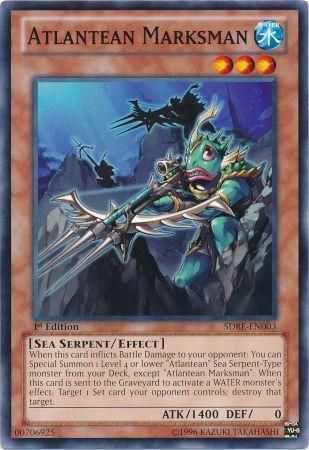 Atlantean Marksman - SDRE-EN003 - Common 1st Edition Structure Deck: Realm of the Sea Emperor 1st Edition Singles