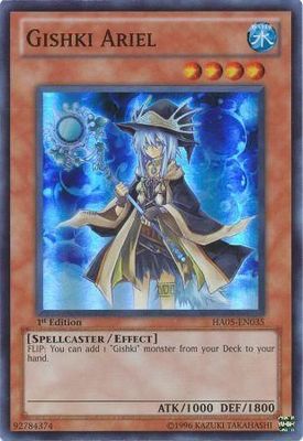 Gishki Ariel - HA05-EN035 - Super Rare 1st Edition
Hidden Arsenal 5 1st Edition Singles