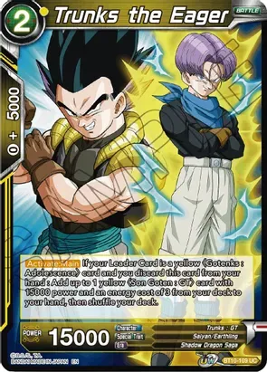 Trunks the Eager - Rise of the Unison Warrior (DBS-B10) Rise of the Unison Warrior Foil