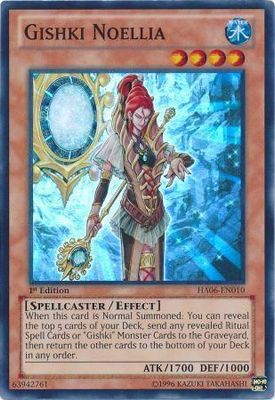 Gishki Noellia - HA06-EN010 - Super Rare 1st Edition Hidden Arsenal 6: Omega Xyz 1st Edition Singles