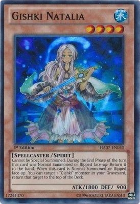 Gishki Natalia - HA07-EN040 - Super Rare 1st Edition
Hidden Arsenal 7: Knight of Stars 1st Edition Singles