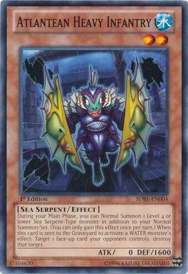 Atlantean Heavy Infantry - SDRE-EN004 - Common 1st Edition Structure Deck: Realm of the Sea Emperor 1st Edition Singles