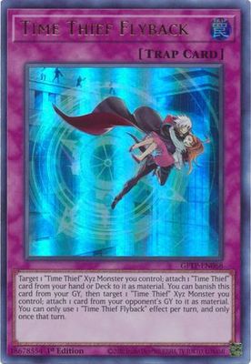 Time Thief Flyback - GFTP-EN068 - Ultra Rare 1st Edition
Ghosts From The Past 1st Edition Singles (Espanol)