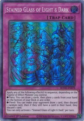 Stained Glass of Light &amp; Dark - BODE-EN078 - Super Rare 1st Edition Burst of Destiny 1st Edition Singles (Espanol)