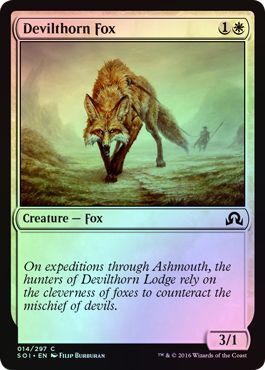 Devilthorn Fox 014/297 - Foil
Shadows over Innistrad Foil Singles