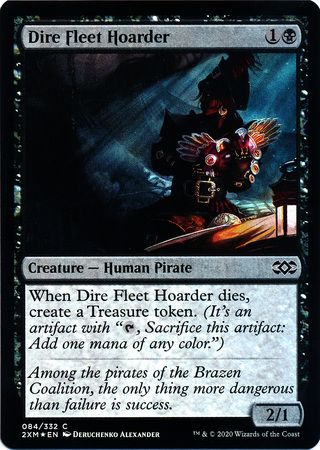 Dire Fleet Hoarder 084/332 - Foil Double Masters Foil Singles