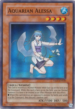 SJ Aquarian Alessa - TAEV-EN020 - Super Rare Unlimited
Tactical Evolution [TAEV] Unlimited Singles
