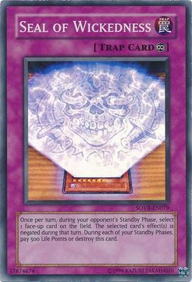 Seal of Wickedness - SOVR-EN079 - Super Rare Unlimited
Stardust Overdrive [SOVR] Unlimited Singles