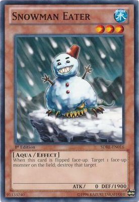 Snowman Eater - SDRE-EN016 - Common 1st Edition
Structure Deck: Realm of the Sea Emperor 1st Edition Singles