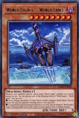 World Legacy - &quot;World Lance&quot; - GEIM-EN058 - Rare 1st Edition Genesis Impact [GEIM] 1st Edition Singles