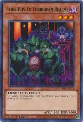 Tour Bus To Forbidden Realms - MAGO-EN078 - Rare 1st Edition Maximum Gold 1st Edition Singles