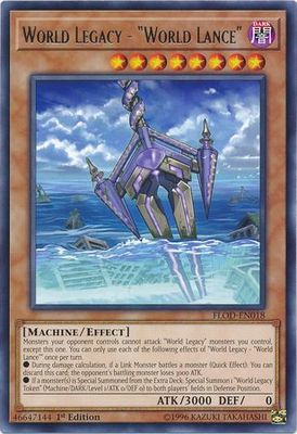 World Legacy - &quot;World Lance&quot; - FLOD-EN018 - Rare 1st Edition Flames of Destruction 1st Edition Singles(español)