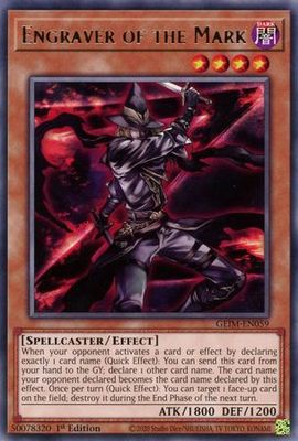 Engraver of the Mark - GEIM-EN059 - Rare 1st Edition Genesis Impact [GEIM] 1st Edition Singles (espanol)