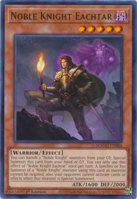Noble Knight Eachtar - MAGO-EN084 - Rare 1st Edition Maximum Gold 1st Edition Singles