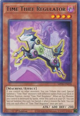 Time Thief Regulator - MP20-EN039 - Rare 1st Edition 2020 Mega-Tin: Lost Memories 1st Edition Singles