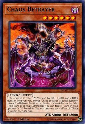 Chaos Betrayer - DANE-EN021 - Rare 1st Edition Dark Neostorm 1st Edition Singles(español)