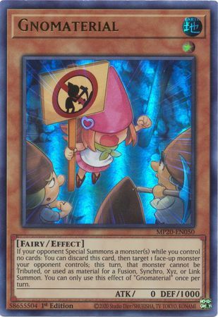 SJ Gnomaterial - MP20-EN050 - Ultra Rare 1st Edition
2020 Mega-Tin: Lost Memories 1st Edition Singles