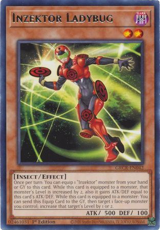 Inzektor Ladybug - GRCR-EN042 - Rare 1st Edition
The Grand Creators 1st Edition Singles