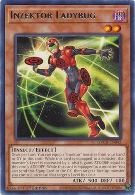 Inzektor Ladybug - GRCR-EN042 - Rare 1st Edition
The Grand Creators 1st Edition Singles