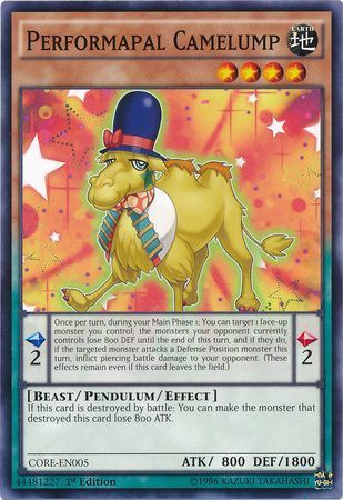 Performapal Camelump - CORE-EN005 - Common 1st Edition Clash of Rebellions 1st Edition Singles