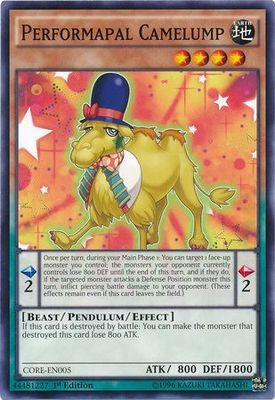 Performapal Camelump - CORE-EN005 - Common 1st Edition Clash of Rebellions 1st Edition Singles