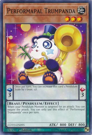 Performapal Trumpanda - COTD-EN095 - Common 1st Edition Code of the Duelist 1st Edition Singles (espanol)