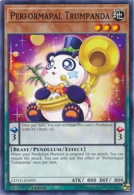 Performapal Trumpanda - COTD-EN095 - Common 1st Edition Code of the Duelist 1st Edition Singles (espanol)