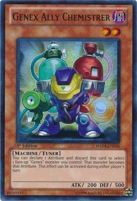 Genex Ally Chemistrer - HA04-EN036 - Super Rare 1st Edition Hidden Arsenal 4: Trishula&#39;s Triumph [HA04] 1st Edition Singles