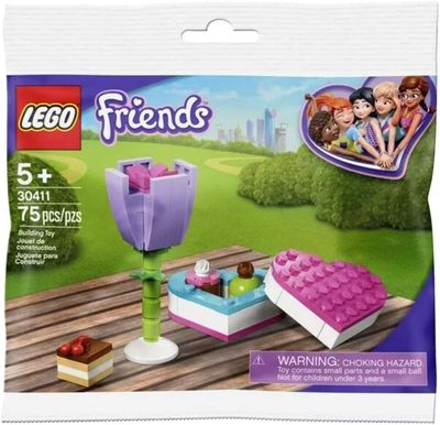 SJ LEGO Friends Flower and Chocolate Box Build 30411 (75 piezas) Nuevo