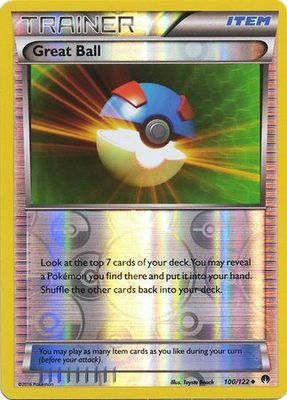 Great Ball - 100/122 - Uncommon Reverse Holo
XY: Breakpoint Reverse Holo Singles