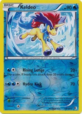 Keldeo - 48/149 - Rare Reverse Holo
Black &amp; White 7: Boundaries Crossed Reverse Holo Singles