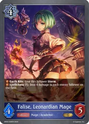 SJ Falise, Leonardian Mage - BP03: Flame of Laevateinn (BP03)
BP03: Flame of Laevateinn Foil