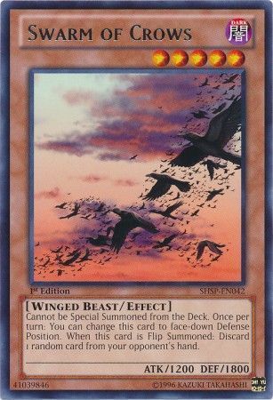 Swarm of Crows - SHSP-EN042 - Rare 1st Edition Shadow Specters 1st Edition Singles (espanol)